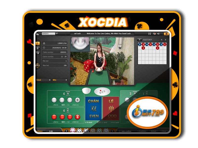 Ibet789 Live Xocdia Games